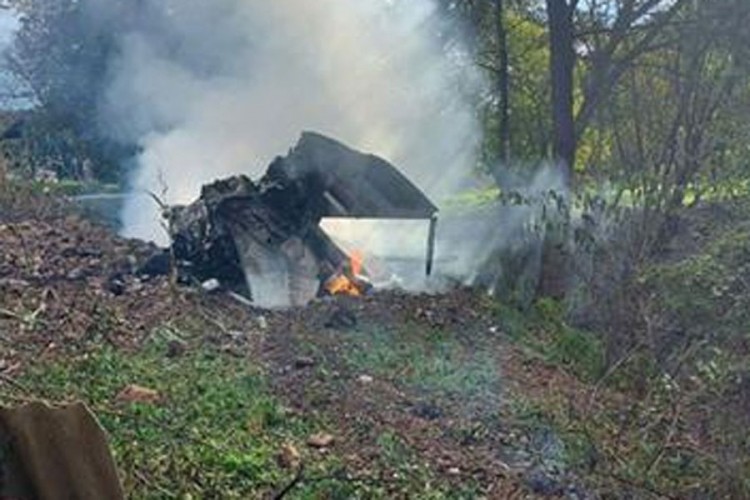 Mještanka Brasina: Avion pao preko puta moje kuće, devera zahvatio plamen