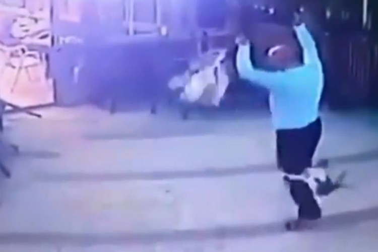 Urnebesan video: Mačka napala čovjeka dok je vodio psa