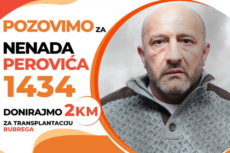 Nenadu Peroviću potrebno još 4.000 evra za transplantaciju bubrega