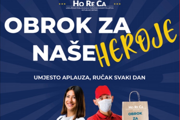 "Horeca RS" poziva da se priključite projektu "Obrok za naše heroje"