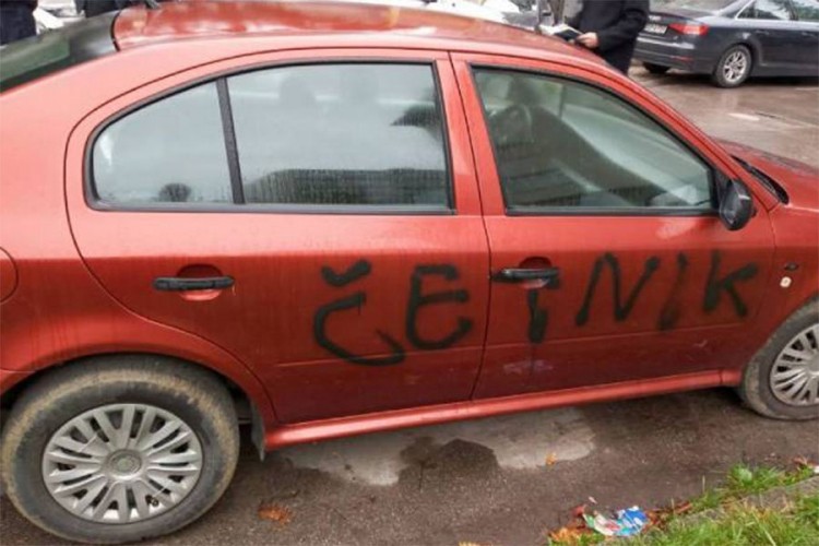 Osvanuo natpis "četnik" na autu predsjednika Skupštine TK