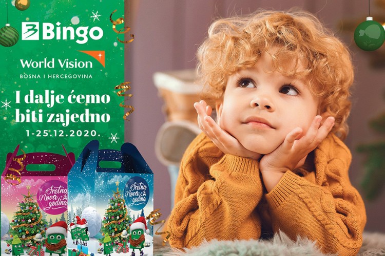 Bingo i World Vision: 850 novogodišnjih paketića za najranjiviju djecu