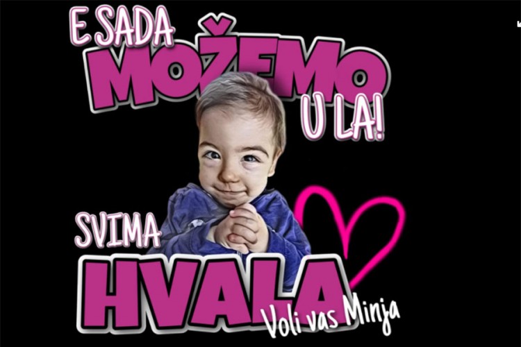 Prikupljena sredstva za malu Minju: "Uspeli smo!"