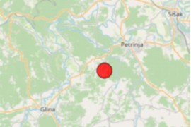 Zemljotres magnitude 3 stepena potresao područje Petrinje