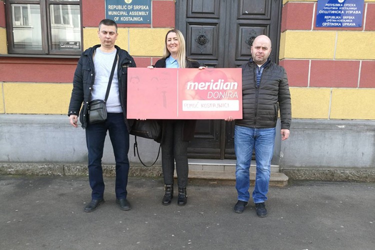 Pomoć opštini Kostajnica stigla iz kompanije Meridian