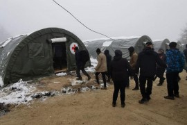 Oružane snage BiH saniraju prilazni put kampu "Lipa”