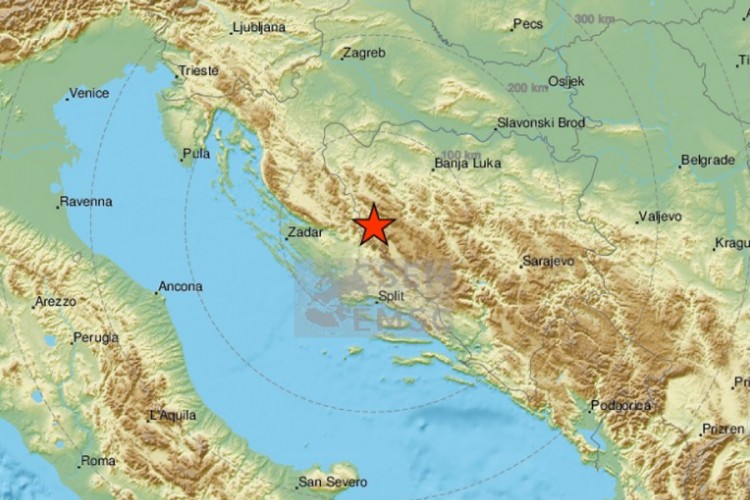 Potres u BiH, osjetio se i u Dalmaciji