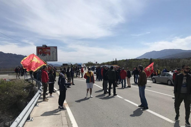 Ponovo blokada puta Nikšić - Podgorica