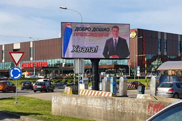 Bilbordi dobrodošlice u Banjaluci: "Dobro došao, predsjedniče"