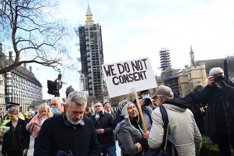 Protest protiv zatvaranja u Londonu