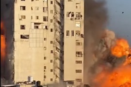 Srušen još jedan toranj u Gazi, objavljen video bombardovanja