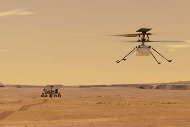 NASA objavila audio-snimak leta mini-helikoptera na Marsu