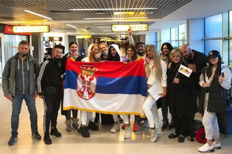 Evrovizijska delegacija Srbije otputovala u Roterdam