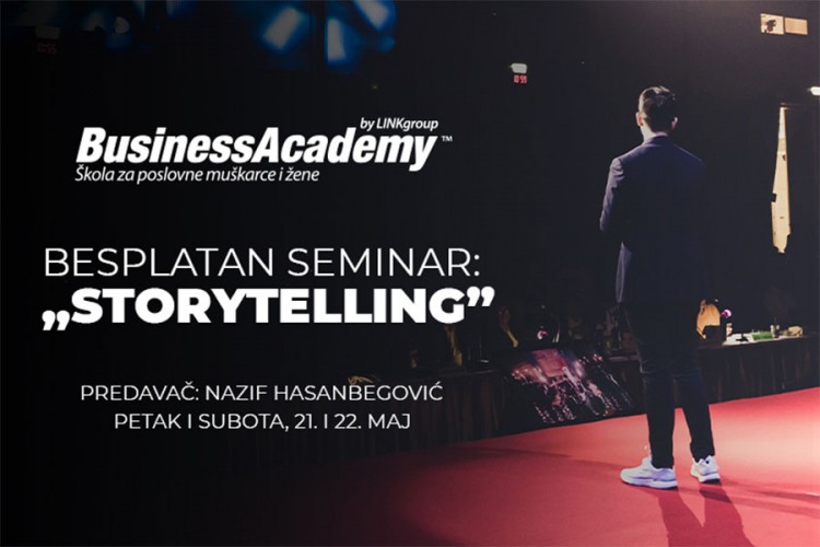 Besplatni seminar BusinessAcademy: Kako je storytelling postao osnova svakog poslovnog poduhvata