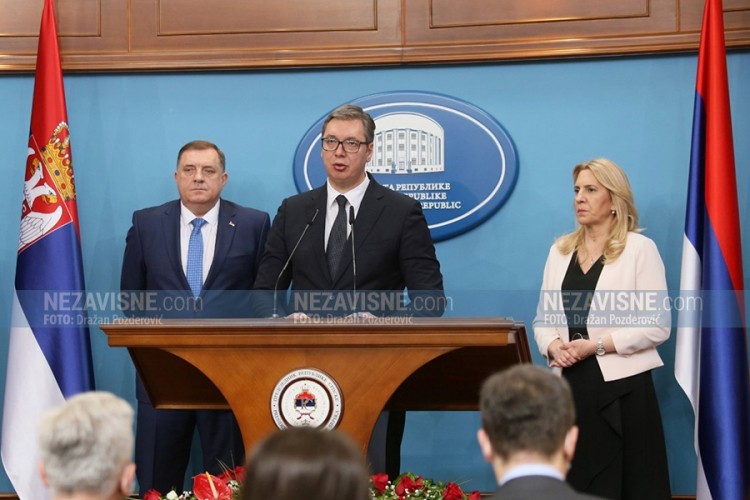 Cvijanovićeva i Dodik danas sa Vučićem, glavna tema Šmit