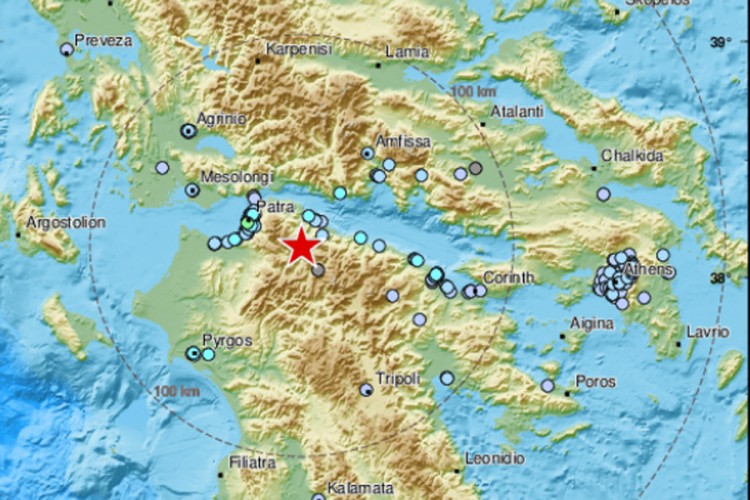 Jak zemljotres u Grčkoj