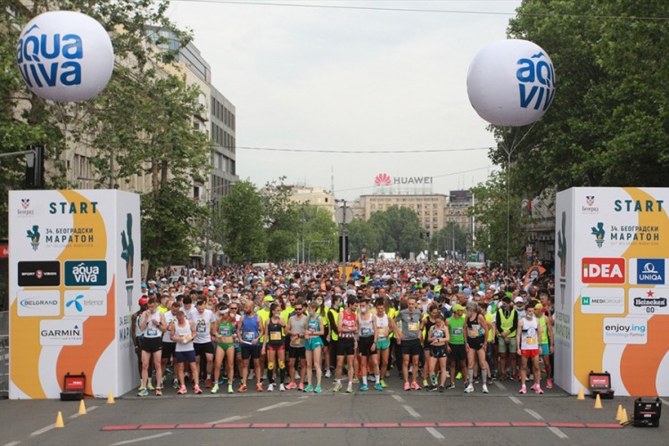 Pobjednici Beogradskog maratona Silviu Stojka i Nevena Jovanović