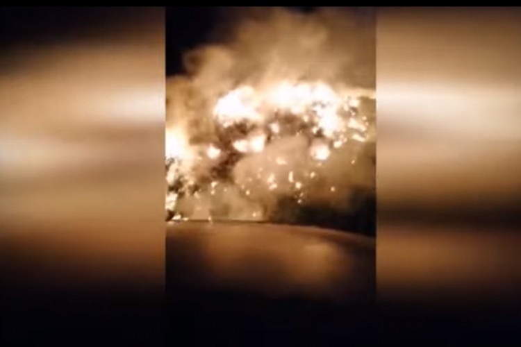 Zastrašujući snimak iz Kovina, deponija ponovo gori