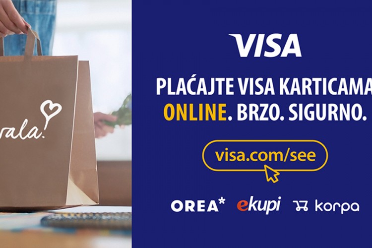 Svijet online mogućnosti čeka Vas uz Visa kartice
