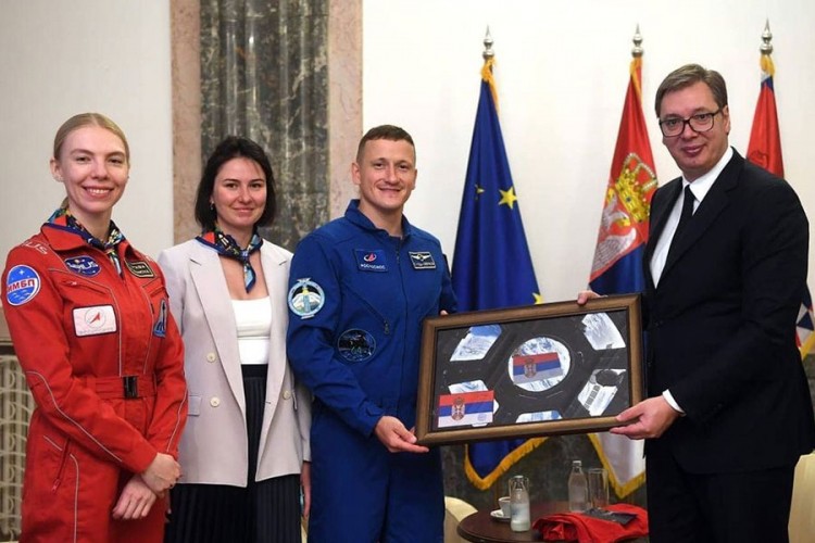 Vučić sa ruskim astronautom: Proveo 185 dana u orbiti pa došao u Srbiju