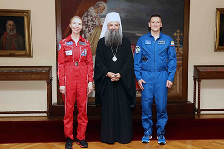 Patrijarh Porfirije primio ruske kosmonaute