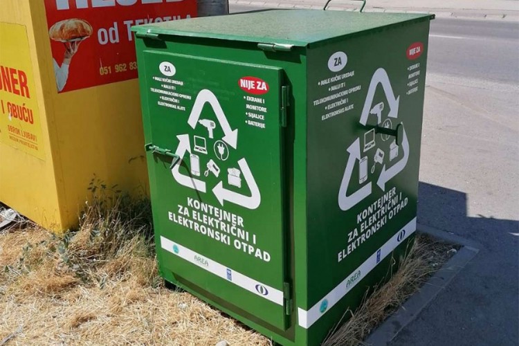 U Banjaluci prvi kontejner za e-otpad u Srpskoj