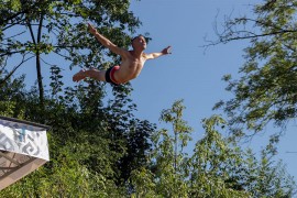 Evald Krnić pobjednik takmičenja "Bentbaša Cliff Diving 2021"