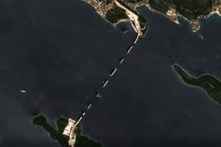 Objavljeni satelitski snimci trogodišnje izgradnje Pelješkog mosta