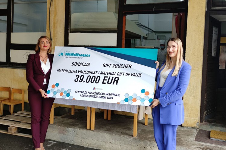 Vrtić "Plavi čuperak" dobio 39.000 evra od firme "Muelhbauer"