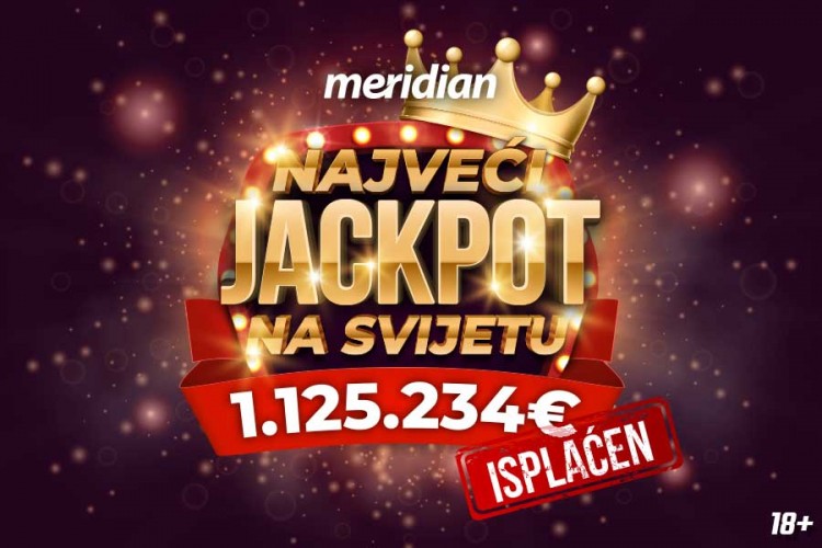 Meridian: Jedini online kazino koji može da isplati 1.1 milion evra