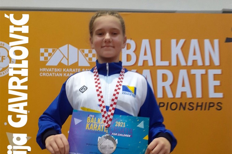 Marija Gavrilović viceprvak Balkana u karateu