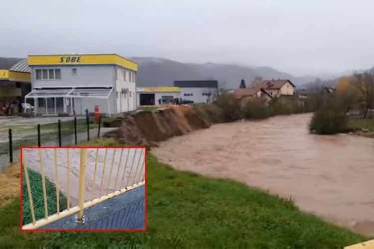 Stanje elemantarne nepogode u Istočnoj Ilidži: Most u Vojkovićima ugrožen