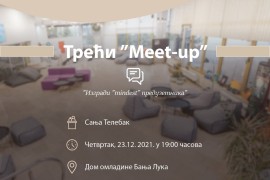 "Meet-up" za preduzetnike u Domu omladine u Banjaluci