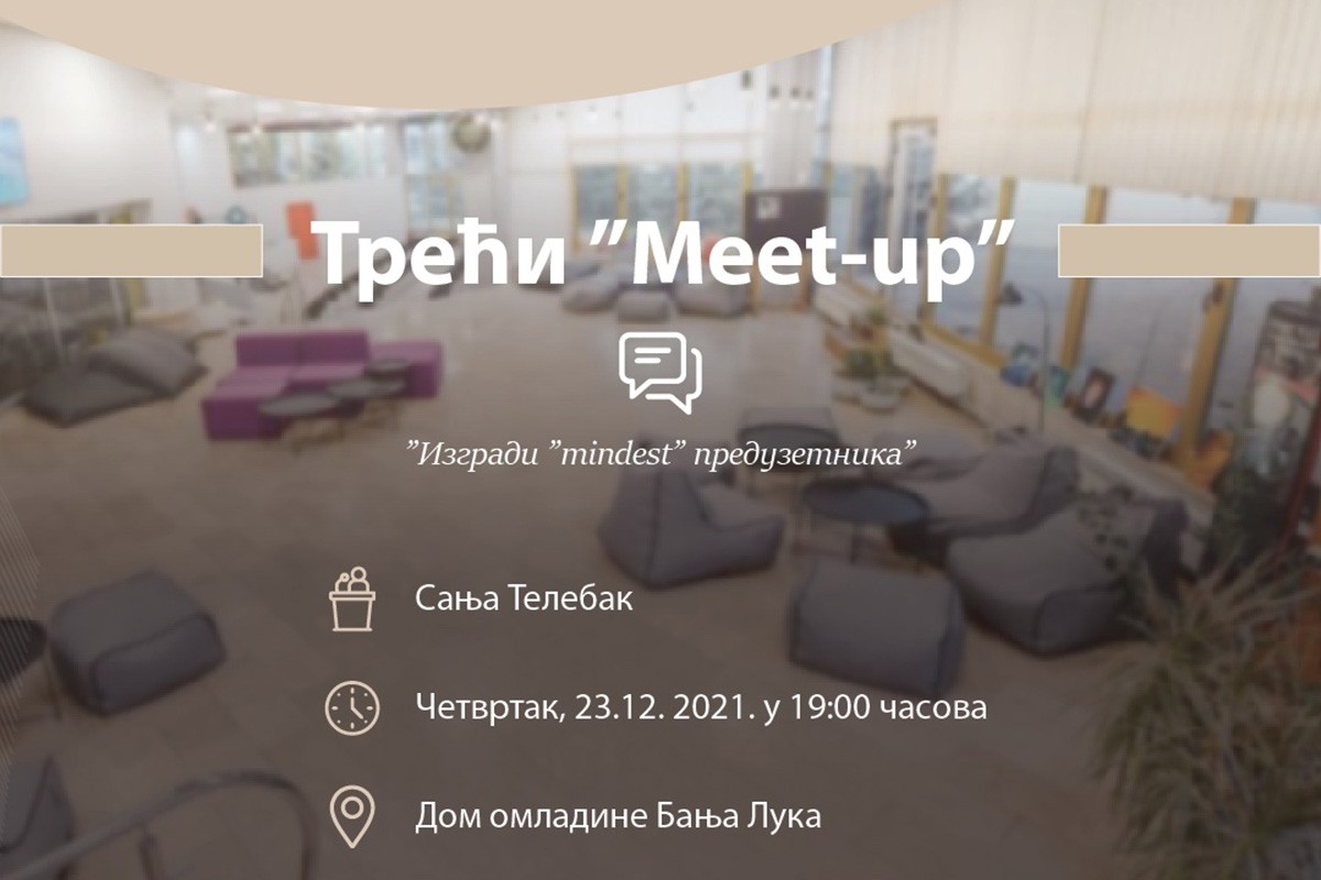 "Meet-up" za preduzetnike u Domu omladine u Banjaluci