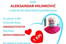 Nazovite 17035 i pomozite Aleksandru Milinkoviću iz Banjaluke