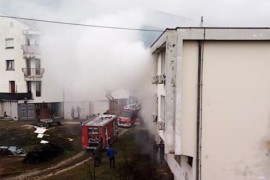 Maloljetna osoba izazvala požar u Đačkom domu u Bileći