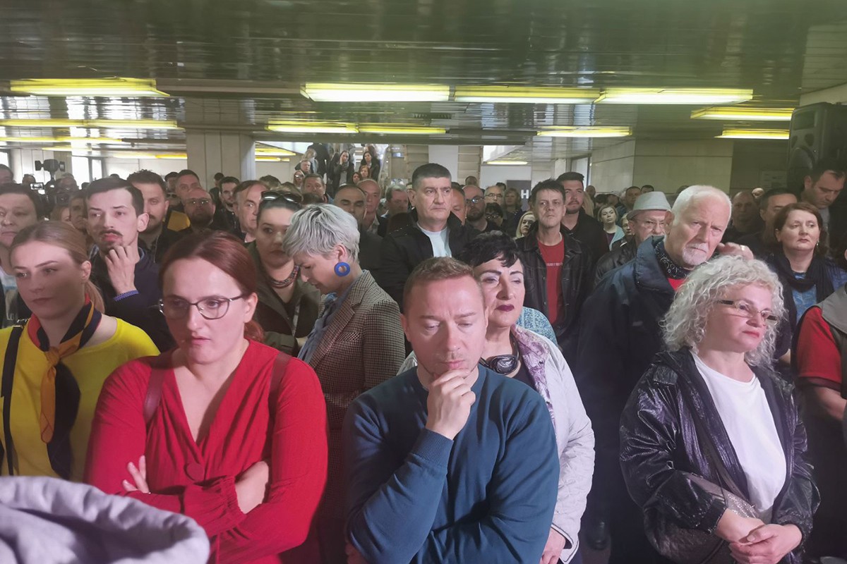 Protest radnika BHRT-a: Je li vas stid što propada Javni servis BiH?