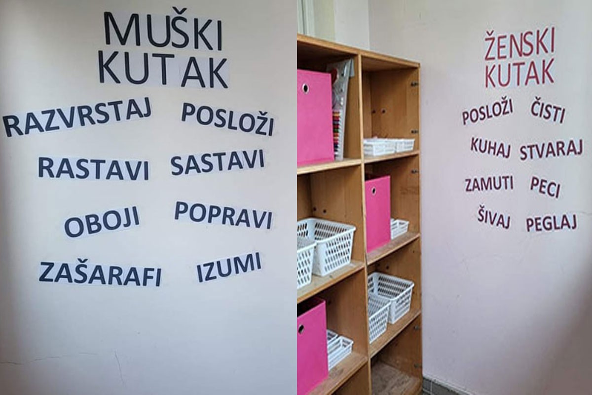 Skandal u Hrvatskoj: Škola koja ima muški i ženski kutak