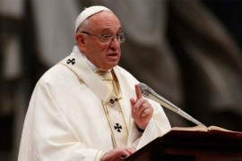 Papa Franjo pozvao na mir u svijetu