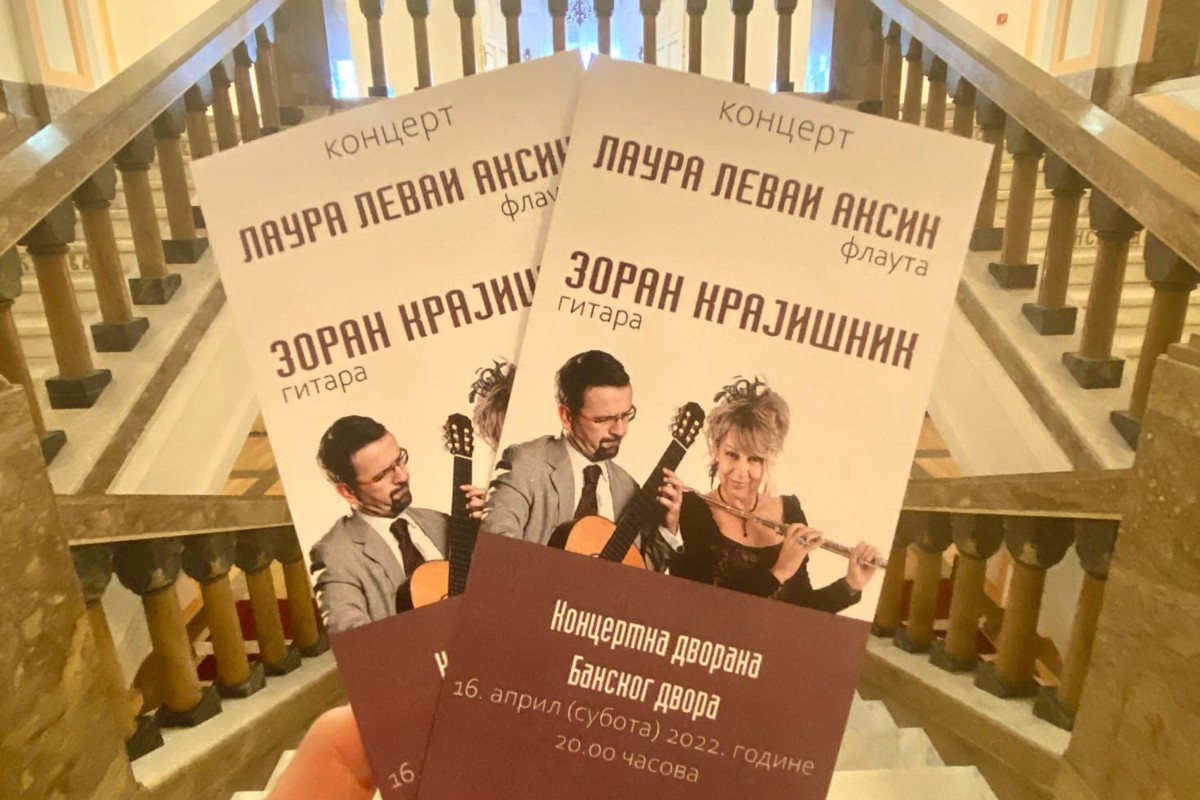 Laura Levai Aksin i Zoran Krajišnik nastupaju u Banskom dvoru