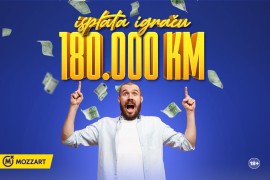 U Mozzartu isplaćen najveći dobitak do sada: Prijedorčanin osvojio rekordnih 180.000 KM
