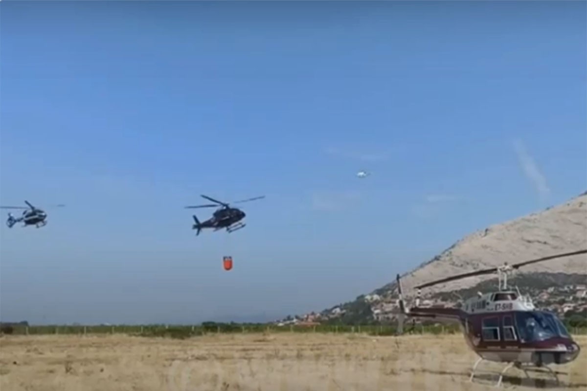 Požarna linija kod Trebinja duga preko 20 kilometara, stigli helikopteri iz Srbije