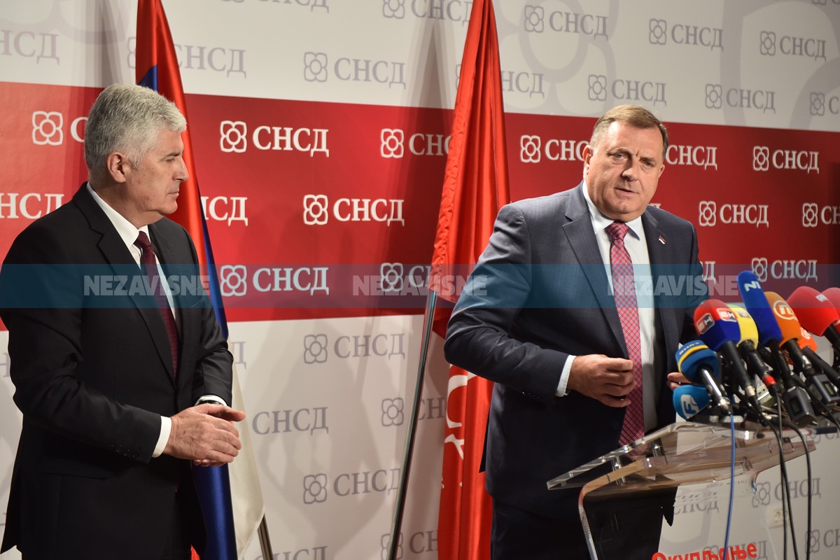 Čović i Dodik sutra razgovaraju o formiranju vlasti