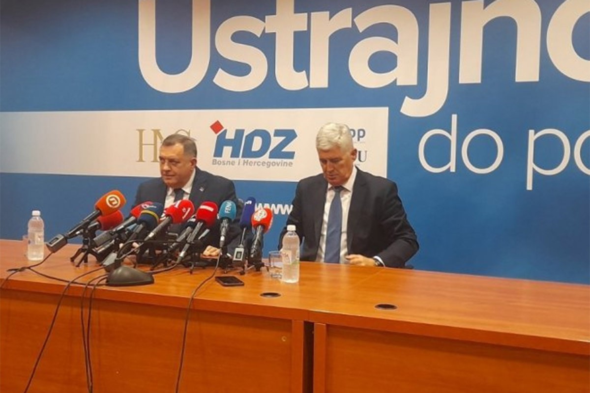SNSD i HDZ BiH nastavljaju partnerstvo: "Nastojaćemo da deblokiramo procese"