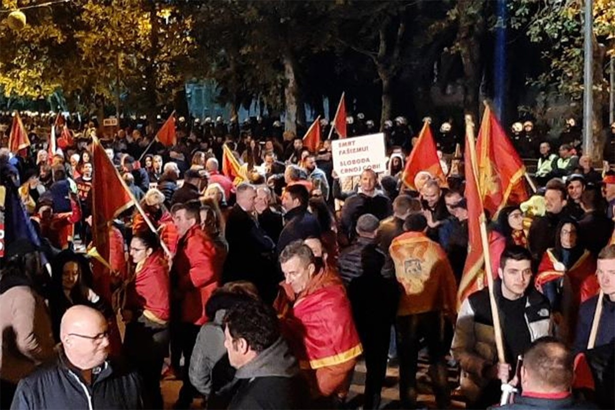 Počeo treći protest opozicije u Podgorici