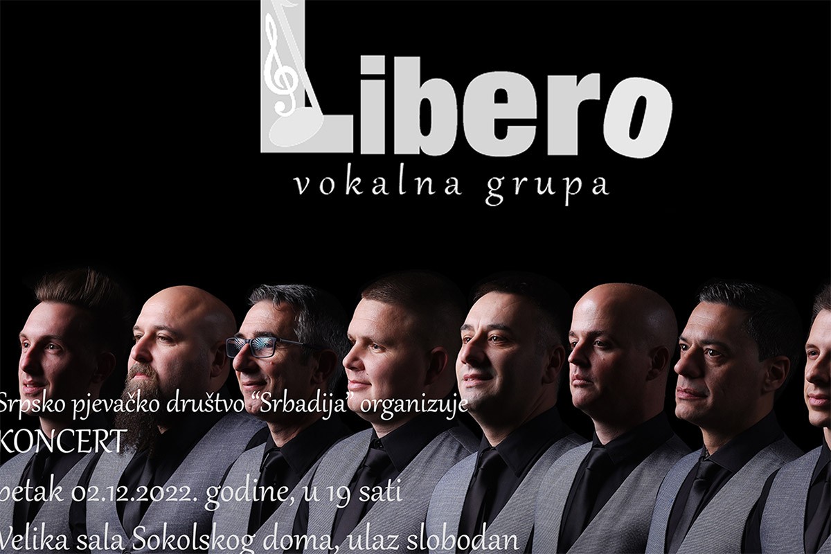 Koncert vokalne grupe "Libero" u petak u Bijeljini