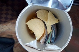Švercovao evre u limenci čipsa (FOTO)