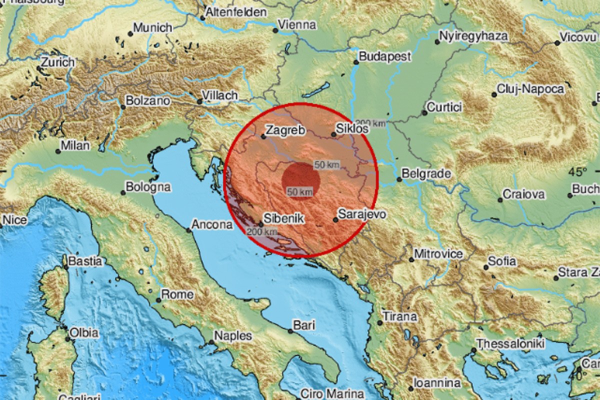 Zemljotres u Hrvatskoj, osjetio se i u Banjaluci