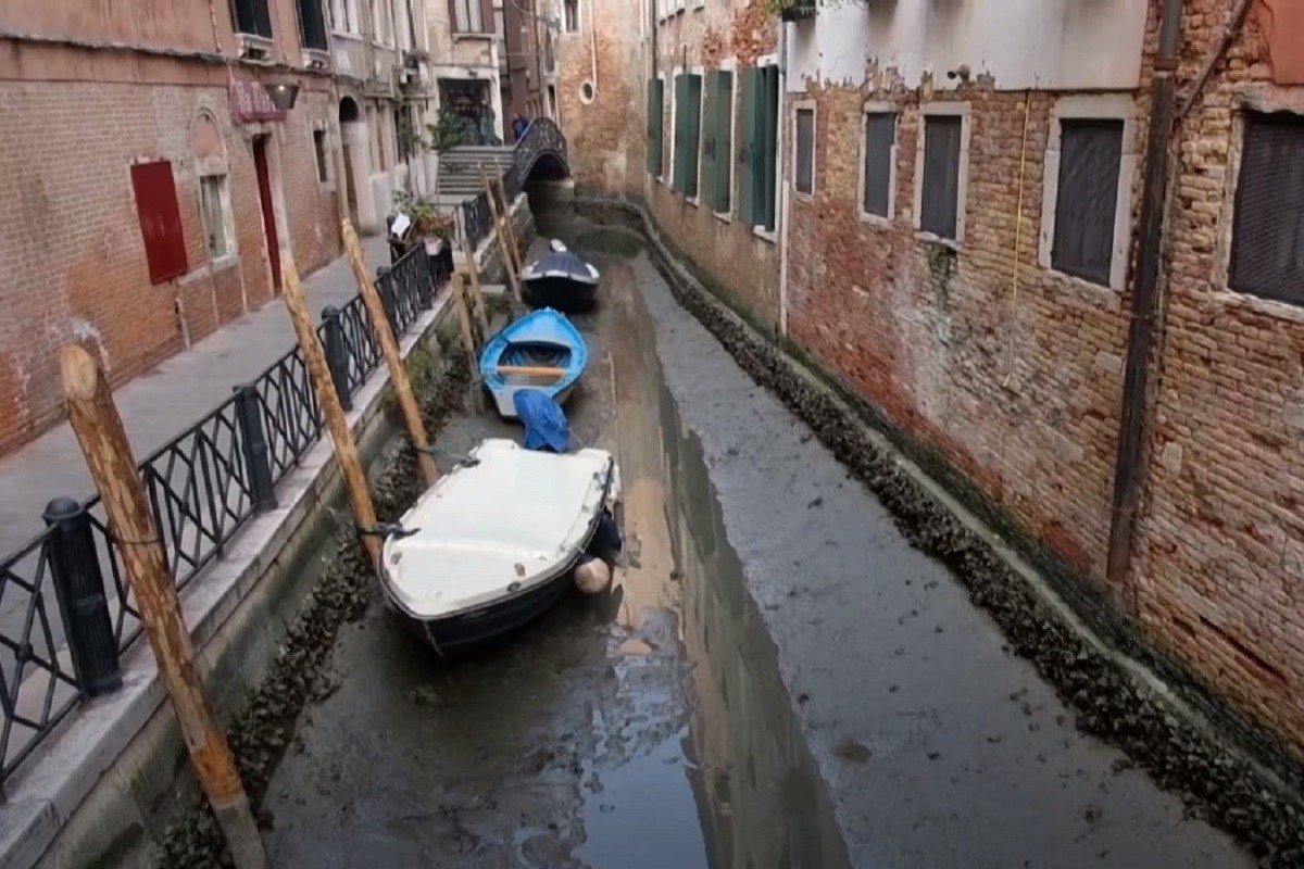 Poznati kanali u Veneciji presušili (VIDEO)