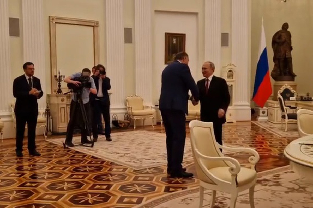 Dodik i Putin o pritiscima da se Rusiji uvedu sankcije (VIDEO)